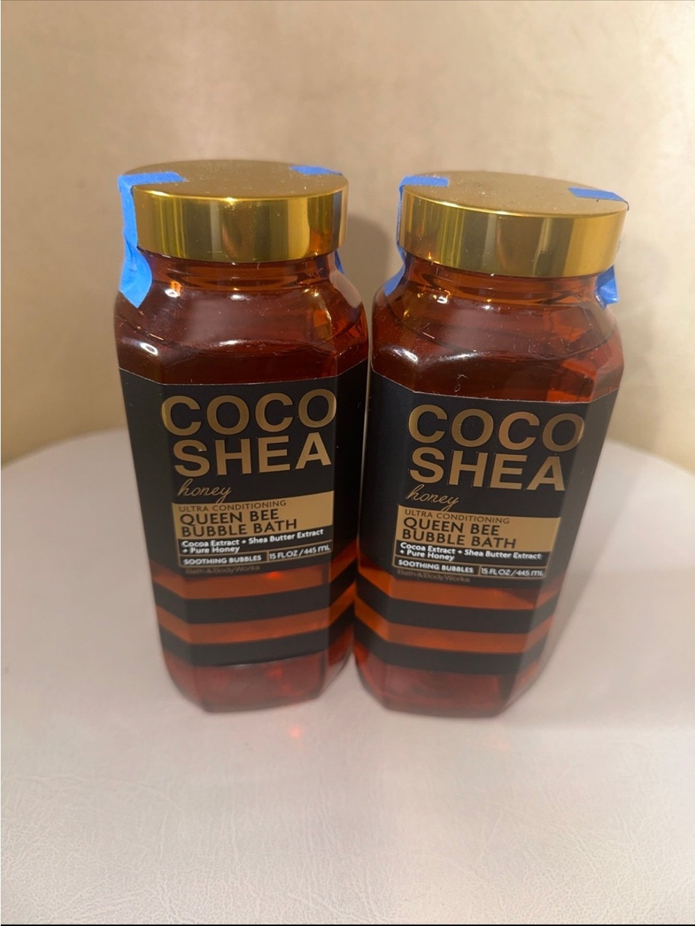 Bath & Body Works Coco Shea Honey Queen Bee Bubble Bath - Amber & Gold